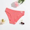 Nuevas Bragas de Algodón para Mujer con Hilo Color Sólido Cintura Baja Vientre Transpirables Doble Capa Panties para Niñas Suministro Directo de Fábrica