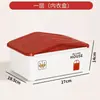 Caja de almacenamiento de ropa interior con tapa y compartimentos, caja organizadora para sujetadores, ropa interior, calcetines para uso doméstico, caja de almacenamiento de ropa para dormitorio
