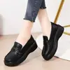 Colección Otoño 2026: Mocasines de Plataforma para Mujer sin Cordones con Suela Suave y Parte Superior de Piel Suave, Mocasines Ligeros