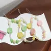 Nuevo Lanyard para Teléfono Color Dopamina Bloque de Color Acrílico con Cuentas Lindo Lanyard Anti-pérdida Encanto para Funda de Teléfono