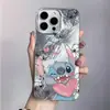 Funda de Teléfono de Dibujos Animados Stitch Oso Cariñoso para iPhone 17 Adecuada para Apple 16 Pro Max 13 Europeos y Americanos 14 Estilo Fresco 15