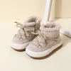Fabricante Botas de Nieve para Bebé Europeas y Americanas Invierno Nuevas de Caña Alta Zapatos de Algodón para Niños Forrados de Felpa para Calortech Estilo Coreano Algodón para Bebé