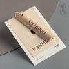 Etiqueta para tienda de ropa de alta gama creación de listados de ropa creación de tarjeta colgante de madera de alcanfor diseño de logotipo etiqueta de algodón y lino