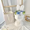 Dia dos Namorados Qixi enviar presente de aniversário para namorada buquê de rosa trançada feito à mão Dia dos Professores enviar presentes para professor