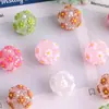 Accesorios Coloridos Tridimensionales Hechos a Mano para Cabello y Pendientes, Cuentas con Agujero Recto, Cadena para Teléfono DIY, Llavero, Accesorios para Cadena de Bolso