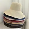 Sombrero de Paja Plegable Hecho a Mano de Ganchillo Estilo Coreano Japonés para Mujer, Sombrero de Pescador Transpirable para Salidas de Verano Protección Solar