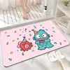 Alfombra Sanrio Linda, Absorbente de Agua, Secado Rápido para Baño, Alfombra de Piso Fácil de Cuidar para Inodoro en Casa y Entrada del Baño