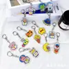 Llavero de dibujos animados de doble cara al por mayor acrílico transparente astronauta hombre del espacio lindo regalo para estudiante colgante de mochila