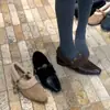 Sapatos Mary Jane Retrô Franceses para Mulheres com Aumento Interno de Altura, Sapatos de Vovó com Tira Única, Estilo Fada, Sapatos com Pelo de Pelúcia Plus