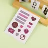 Pegatinas de Etiqueta Coloridas con Logo Personalizado Pegatinas de Burbuja HD Pegamento Dibujos Animados Gota de Cristal Plástico Autoadhesivas Pegatinas para Manual
