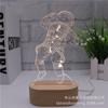 Portabolígrafos inalámbrico creativo Luz nocturna 3D Trofeo souvenir de aniversario de edificio empresarial Regalo para la ciudad Lámpara acrílica