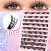 Pestañas de Racimo DIY Pestañas Individuales, Racimos de Pestañas de Volumen Natural Espeso, Fácil Autoaplicación Pestañas Segmentadas de Larga Duración para Maquillaje Diario Maquillaje de Escenario Suministros de Pestañas para Principiantes