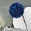Hortênsia Artificial Redonda de Haste Única para Arranjo de Arco de Salão de Casamento, Material Floral de Decoração Suave Interna Simples para Sala de Estar Mesa de Jantar Flor Artificial
