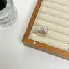 Anillo texturizado de plata de ley S925 para mujer, diseño abierto ajustable, estilo de nicho de alta gama, anillo versátil de lujo ligero para el dedo índice, nuevo