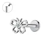 Zeming Original Douyin Más Vendidos F136 Aleación de Titanio y Circonio Aretes de Tachuela Diseño de Nicho Perforación de Lóbulo de la Oreja Tachuelas para Cartílago de la Oreja Estilo Europeo Americano