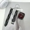 Adequado para Pulseiras de Relógio Apple Watch S12Ultra Outono e Inverno S10S98Se Pulseiras de Pulso Femininas Pulseiras de Relógio de Couro