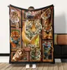 Manta de Franela para Mascotas Personalizada Amazon Impresión Digital 3D Imagen de Animal Manta para Siesta Aire Acondicionado Fabricante Venta al por Mayor