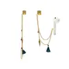 Serie de Auriculares Antiperdidos Apple Huawei Auriculares Universales Borla de Amor Letra Múltiples Clips para Oreja en stock Aretes
