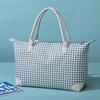 Nueva Bolsa de Viaje Gran Capacidad Portátil Bolso de Lona Patrón Príncipe de Gales Bolsa de Almacenamiento Bolsa de Deporte y Fitness Bolso de Lona
