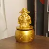 Novo Cor Dourado Areia Bacia da Fortuna Deus da Riqueza Ornamento Giratório Decoração de Casa para Atrair Riqueza Decoração de Mesa Ornamento de Inauguração de Casa
