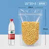 Bolsas Transparentes Auto-Soportantes Hechas de Nuevos Materiales, Seguras para Contacto con Alimentos, Bolsas con Cierre Fácil de Romper, Bolsas Ecológicas a Prueba de Humedad, Bolsas con Sellado de Ocho Lados para Granos, Personalizables