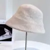 Sombrero de Cubo de Lujo Mezclado con Cachemira para Mujer, Sombrero de Punto de Lana Australiana para Otoño e Invierno, Sombrero de Cubo Versátil de Color Puro, Sombrero de Pescador