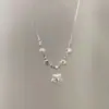 Collar de Perlas y Estrellas para Mujer, Diseño de Nicho Moderno, Lujo Ligero, Cadena Dulce y Fresca para Clavícula, Nuevo Modelo 2026 Cadena para el Cuello
