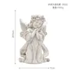 Bandeja de Anjo Menina Alice Grande Ornamento Decorativo de Chão Entrada Chaves Mesa de Centro Mesa de Trabalho Escultura Criativa