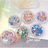 Película de mica de colores mixtos para decoración de uñas japonesa, fragmentos irregulares ultrafinos, tiras brillantes, material para uñas, joyería
