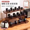 Prateleira de exposição antiga de mesa madeira maciça armário multi-tesouro para xícaras de chá mesa de noivado suporte de exibição de relíquias culturais prateleira de armazenamento em níveis suporte de exibição para pequenos ornamentos