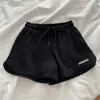 Nuevos shorts deportivos de verano, cintura elástica, pantalones casuales holgados, diseño petite para mujer, pantalones cortos ajustados al por mayor