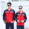 Novos Trajes de Manga Longa para Primavera e Outono para Homens e Mulheres, Roupas de Trabalho, Uniformes para Oficina Mecânica, Vestuário para Canteiro de Obras, Jaquetas com Faixas Refletoras, Vestuário de Proteção do Trabalho