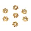 Alta cor retendo estilo antigo oco areia ouro flor titular combinação pulseira colar talão titular espaçador material artesanal diy acessórios
