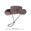 Chapéu de Caminhada ao Ar Livre, Chapéu de Pescador de Secagem Rápida, Chapéu de Proteção Solar para Acampamento Masculino e Feminino, Chapéu de Pesca de Verão, Chapéu de Cowboy Ocidental