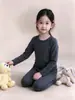 Roupa de Casa Infantil Roupas e Calças de Outono Infantis Meninos e Meninas Roupa de Casa para Bebê Malha Térmica de Algodão Pijamas Roupa de Casa Engrossada