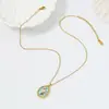 Moda Transfronteriza Estilo Floral Europeo y Americano Francés Barroco Collar de Perlas de Agua Dulce Naturales para Mujer Cadena para Clavícula Estilo Pintura al Óleo