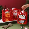 Bolsa de Regalo Navideña Transfronteriza Bolsa Souvenir de Dibujos Animados de Papá Noel Empaque de Bocadillos para Fiesta Festiva Comercio Exterior