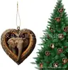 Árbol de Navidad Acrílico 2D Transfronterizo Decoración para Fiesta en Casa Colgante para Coche Plano Nuevo Producto Agujero de Árbol Colgante de Animal Pequeño