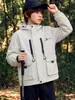 Chaqueta con capucha para niño 2026 Otoño, Cortavientos de Trabajo Fresco y Elegante para Niños, Chaqueta para Niño Talla Pequeña y Mediana, Parka de Moda