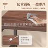 Estante de Almacenamiento Multicapa para Sala de Estar Removible Carro de Almacenamiento para Tazas de Snacks de Cafetería Estante de Almacenamiento Carrito para el Hogar con Tablero de Madera