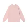 Moletom Liso Oversized com Ombro Caído 230g para Homens, Camiseta Básica Casual de Manga Comprida para Outono e Inverno, Moletom de Gola Redonda de Marca na Moda, Personalizável