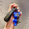 Llavero de Oso Mecánico de Dibujos Animados Transfronterizo Llavero Personalizado de Moda para Pareja Colgante para Llave de Coche Regalo de Moda Venta al por Mayor