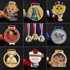 Medalla de metal pintado personalizada medalla conmemorativa evento maratón Juegos de atletismo medalla de oro plata cobre