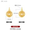 Colgante de oro y arena de nuevo estilo 2021, hecho a mano, accesorios de material, pulsera, collar, tesoro de la suerte, accesorios