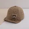 Gorra para Niños Estilo Coreano Primavera y Otoño Gorra de Oso para Niños y Niñas Oso Lindo Casual Versátil