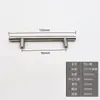 Manijas de tiro en forma de T de acero inoxidable moderno y minimalista, sólidas y huecas, accesorios de doble orificio para puertas de gabinetes y armarios, venta al por mayor