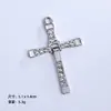 Colar Cruz de Diamante Popular Europeu e Americano Acessórios de Pingente Atacado Punk Hip-Hop Personalizado Pingente Mesmo Estilo Toledo