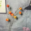 Flor Artificial de Caqui Granado para Nochevieja Flor Falsa Fruta Artificial Paquete de Materiales para Cubo de la Fortuna Adornos de Caqui Ruyi Fruta de la Fortuna