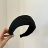 Diadema de rayas plisada estilo coreano para mujer, versión ancha, diadema de corona alta, suave y elegante, diadema diaria, pinza para el pelo, accesorio para el cabello