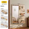 Espejo de Vestir con Tablero Perforado en Forma de Oso Premium, Espejo de Cuerpo Entero Deslizante Oculto para Uso Doméstico, Espejo de Vestidor Montado en la Pared Invisible Cerrable
